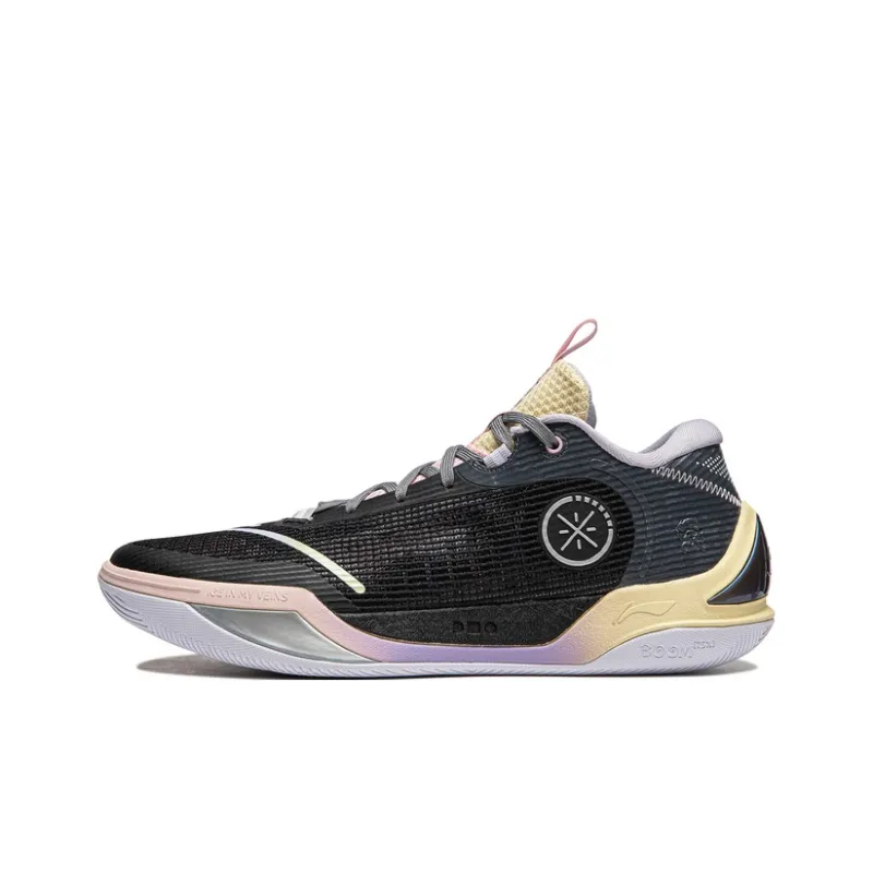LiNing Wade Cold Blood 2 Anti Slip Wear Resistant Low Top Basketball Shoes Men's Black Purple-0