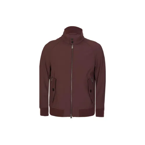 HUGO BOSS Jackets Men Burgundy Red