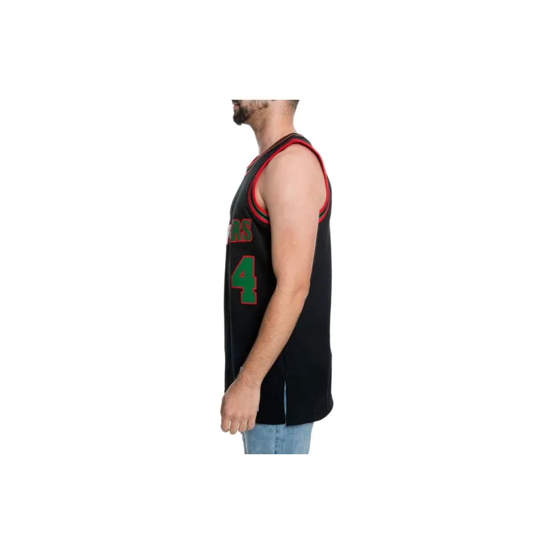 Mitchell Ness Basketball Jerseys Men Black-4