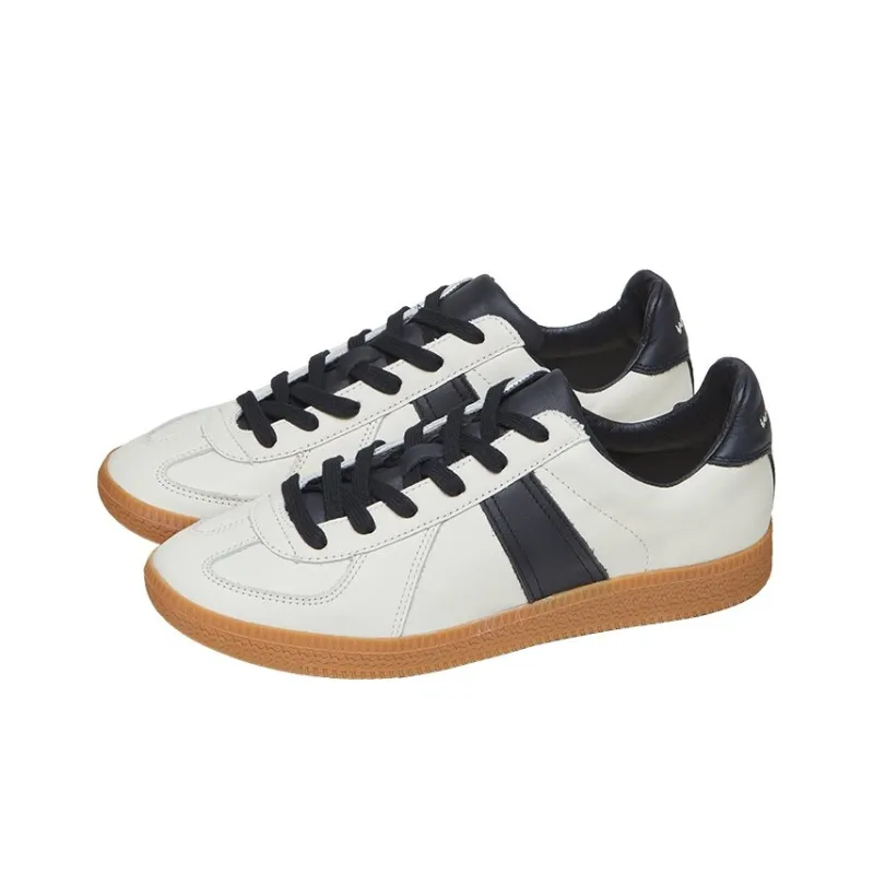 Norman Walsh Breathable Lightweight Low Top Running Shoes Unisex White Black-1