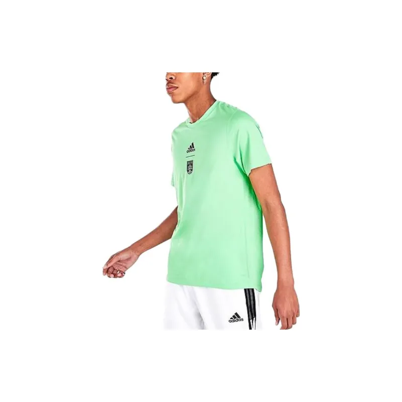Adidas T-Shirts Men Mint Green-2