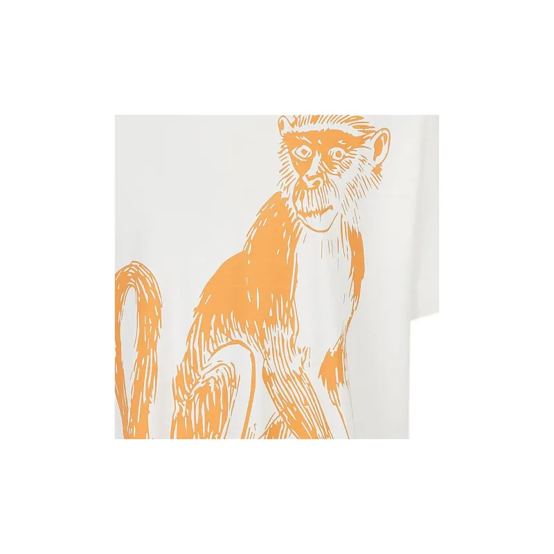 EMPORIO ARMANI T Shirt Men's White Orange-6