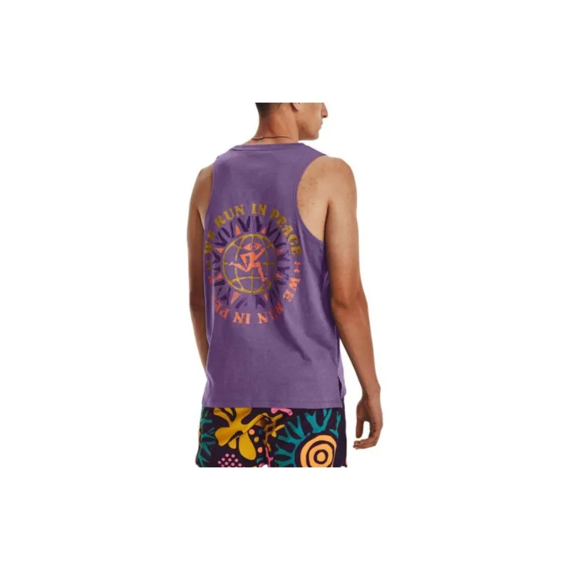 Under Armour Tank Tops Men's Purple-3