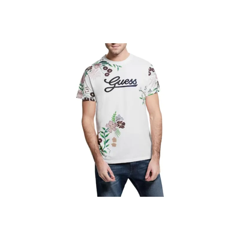 GUESS T-Shirts Men White-2