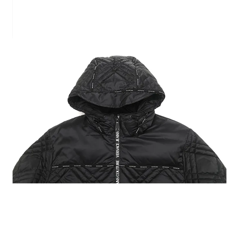 VERSACE JEANS COUTURE Logo strap Quilted Coat-4