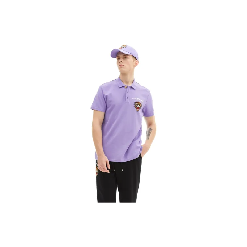 Ed Hardy Classic Classic Series Polo Shirts Men Lilac-2