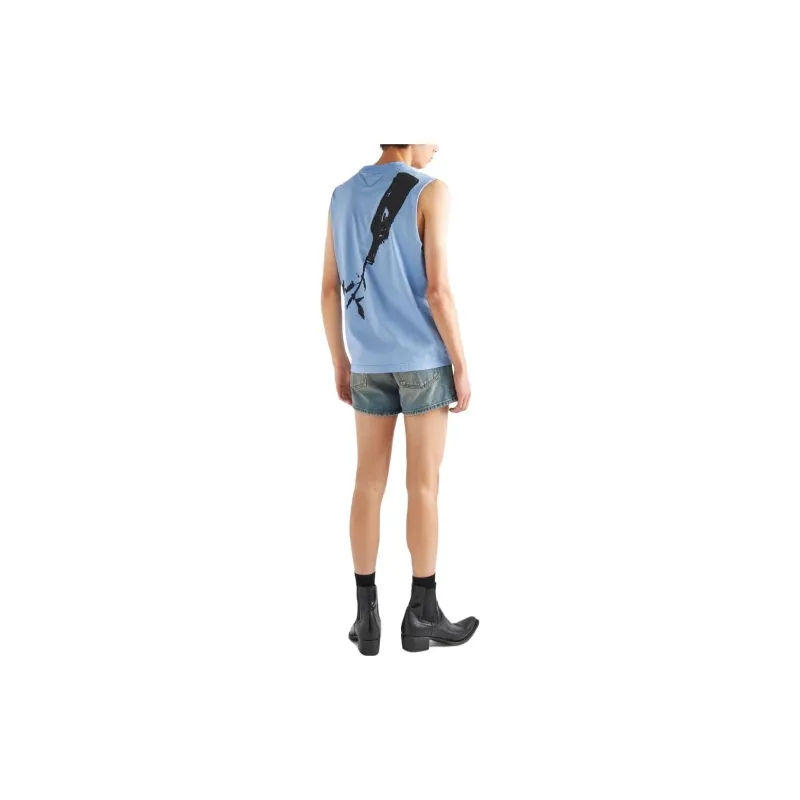 PRADA Tank Tops Men Light Blue-1
