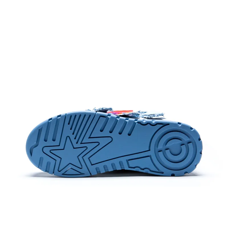 KUX Denim Mini Puffy Wear-Resistant Height Increasing Low-Top Skateboard Shoes Unisex-6