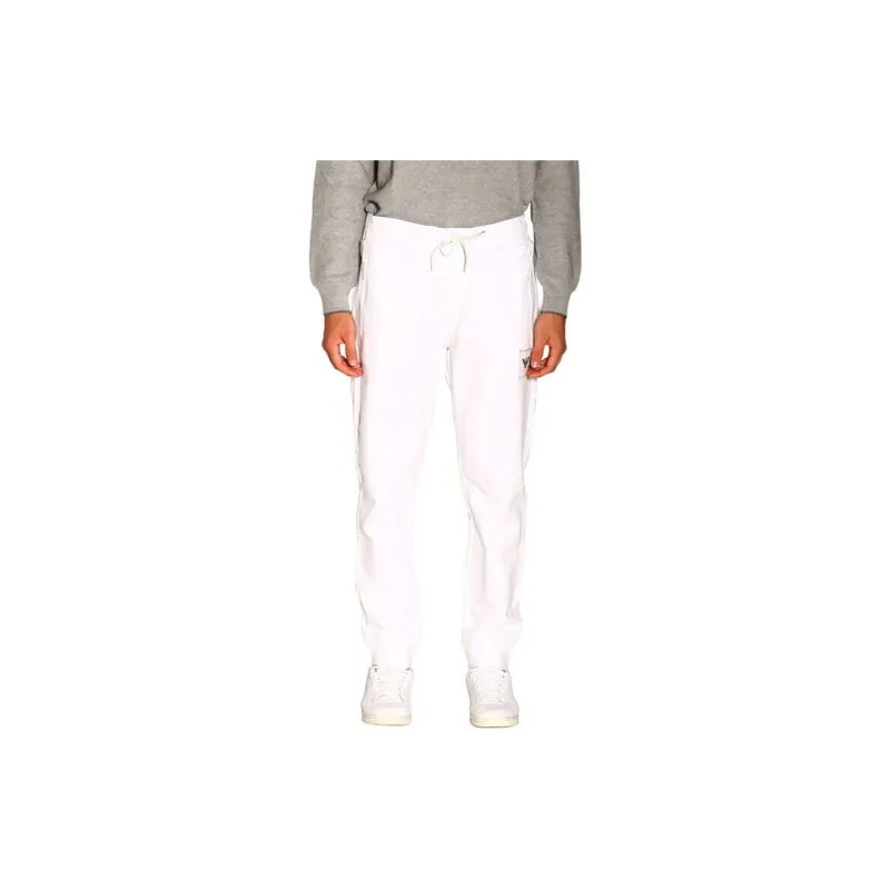 EMPORIO ARMANI Knitted Sweatpants Men White-1