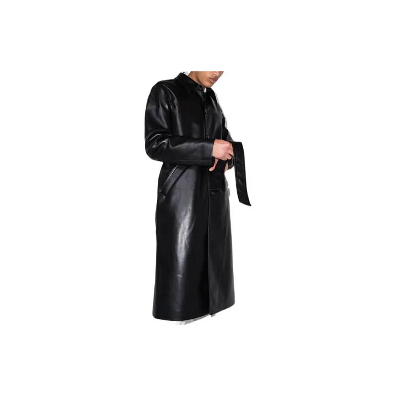 NANUSHKA Trench Coats Men Black-3