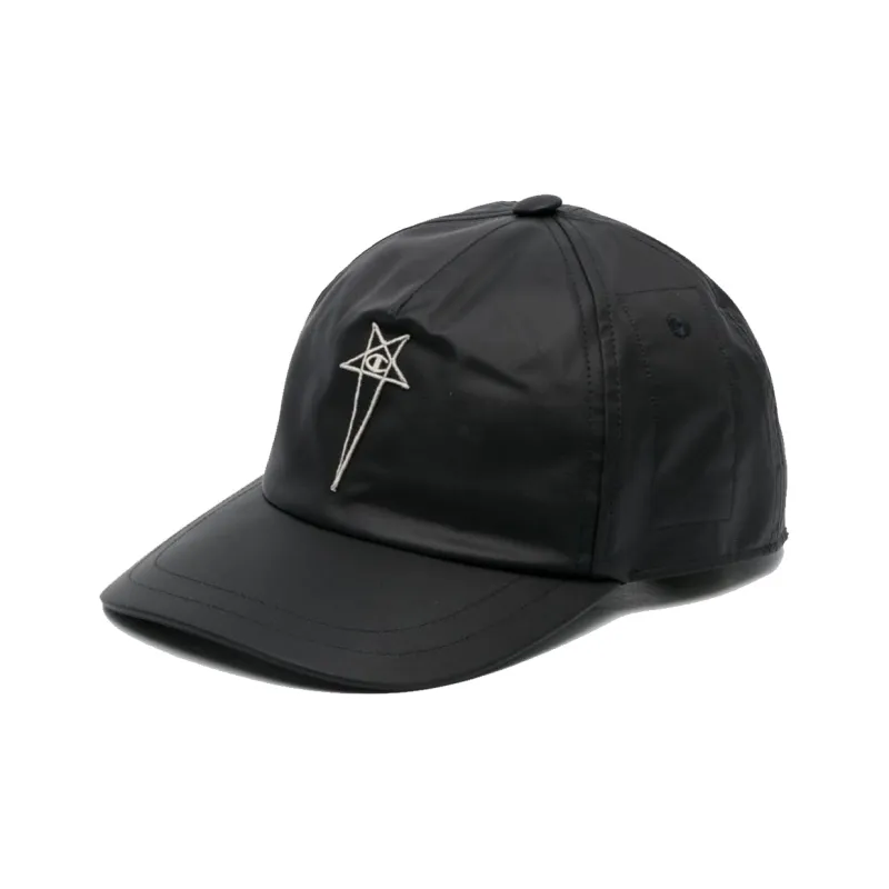 RICK OWENS/RO Nylon Baseball Caps Men's Black-2
