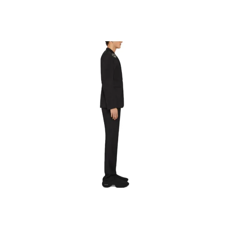 Givenchy U Lock Buckle Single Breasted Blazer-3