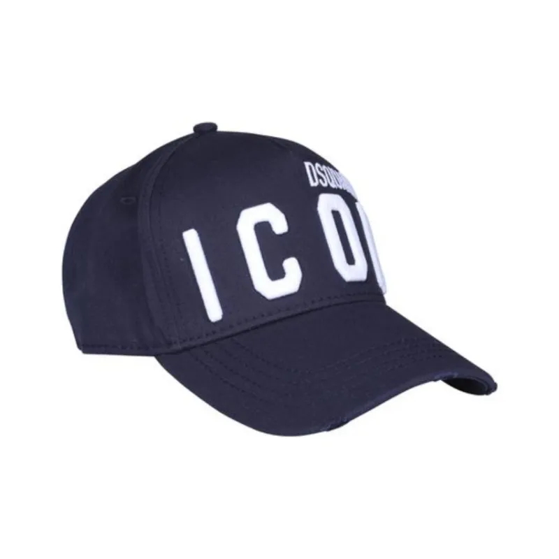 Dsquared2 Icon Logo Embroidered Distressed Baseball Cap-3