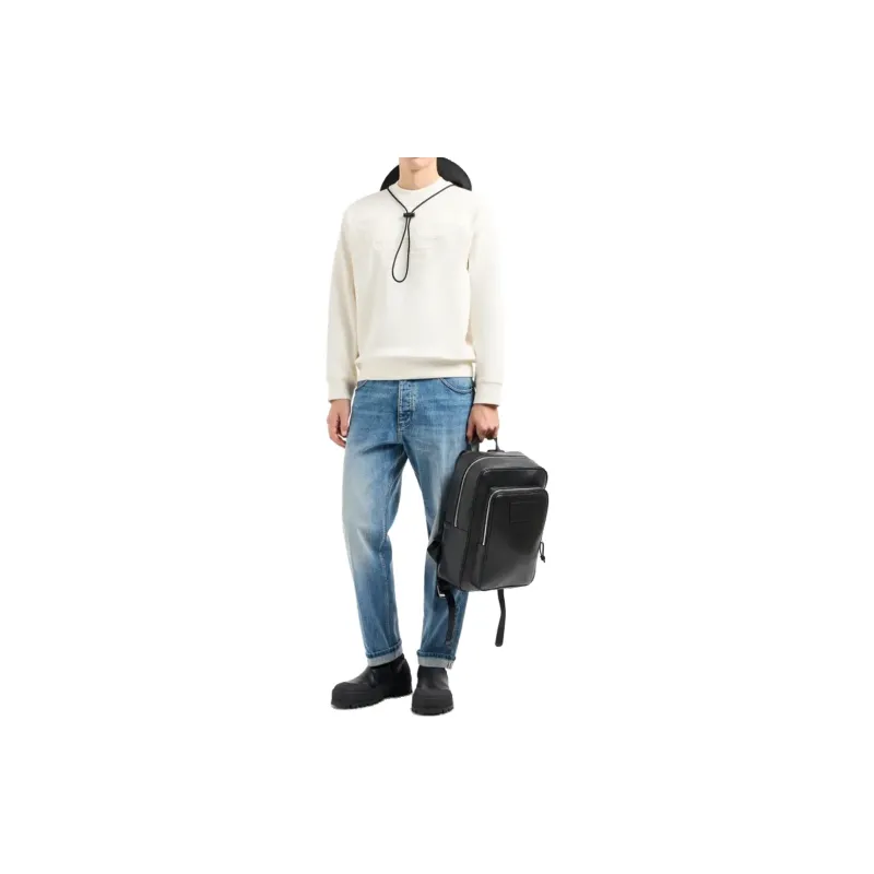 EMPORIO ARMANI Eagle embossed Sweatshirt-8