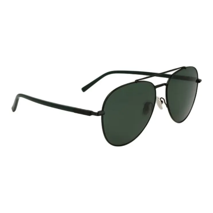 FERRAGAMO Alloy Plastic Metal Aviator Sunglasses Men's Black-2