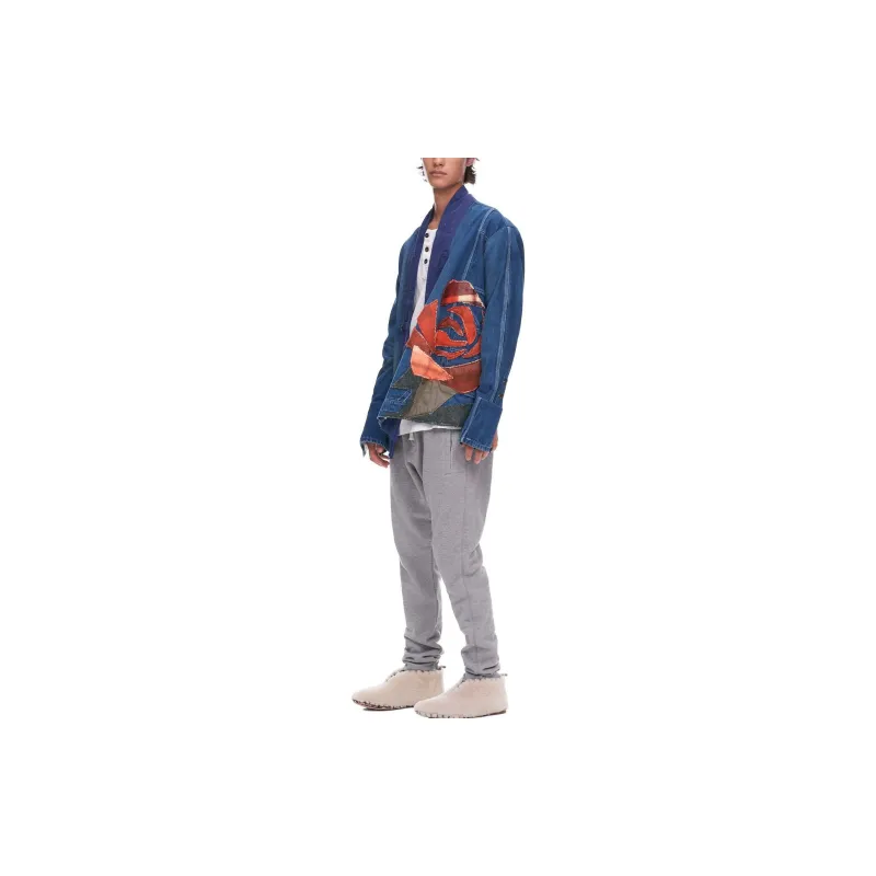 GREG LAUREN Denim Jackets Men Blue-3