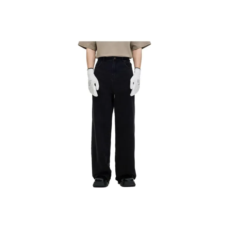 Playboy X GXG X Playboy Co-branded Series Jeans Men Black-3