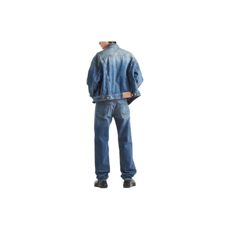PRADA Trucker Button Up Denim Jacket-2