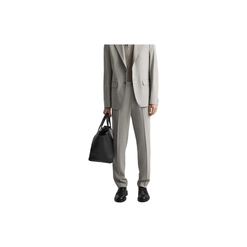 ZARA Suit Trousers Men Beige-2