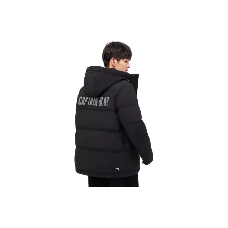 Anta Basketball Collection Down Jacket Men's Basic Black-4