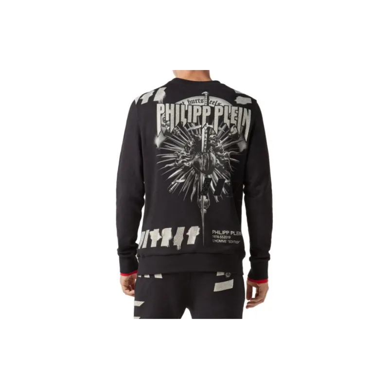 PHILIPP PLEIN Sweatshirts Men Black-3