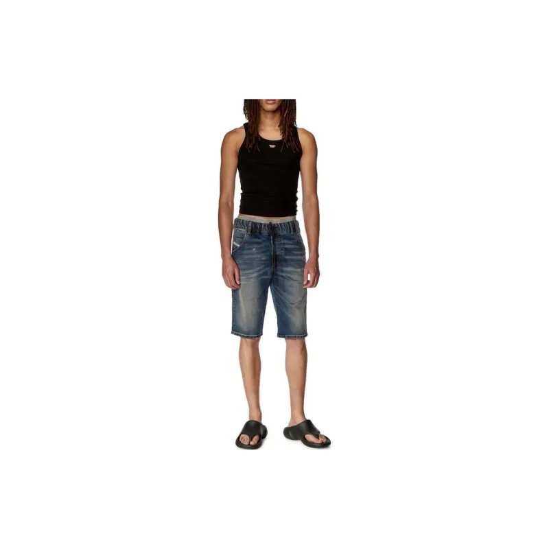DIESEL Denim Shorts Men Blue-3