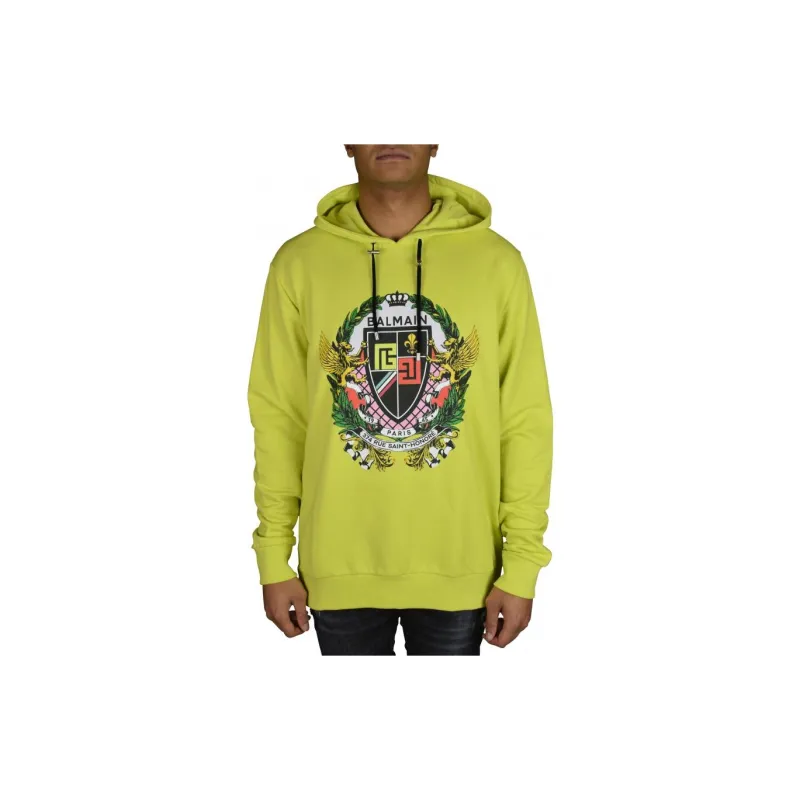 BALMAIN Sweatshirts Men Green-2