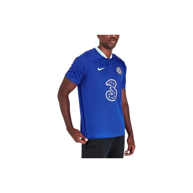 Nike Soccer Jerseys Men Blue-5