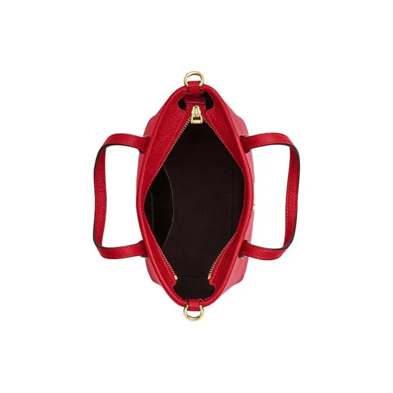 COACH City Cow Leather Tote Bag Shopping Bag Shoulder Bag Crossbody Bag Handbag Mini Women's Red-2