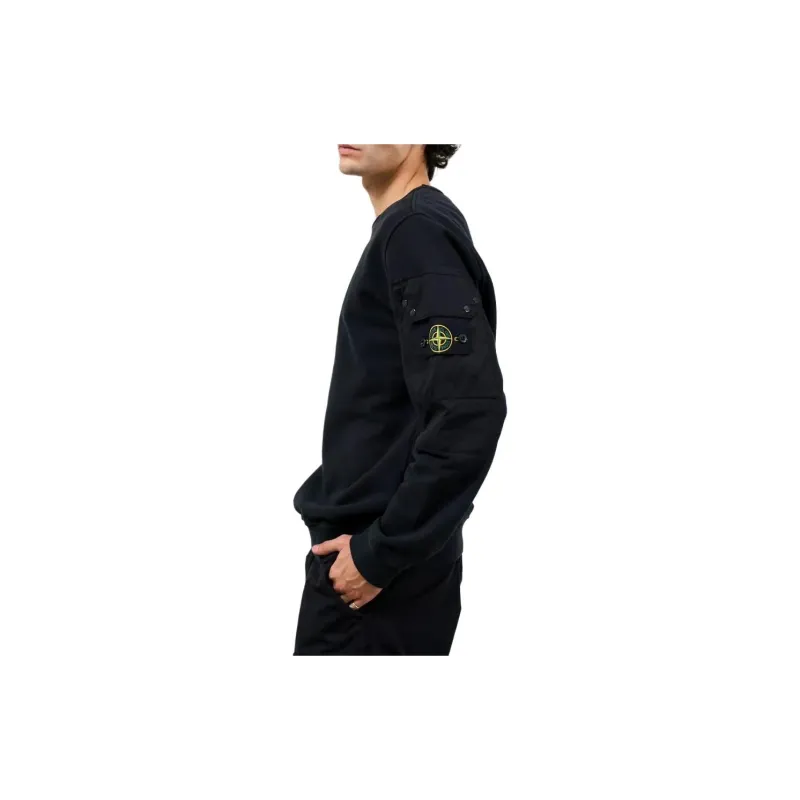 STONE ISLAND Logo Patch Crewneck Sweatshirt-4