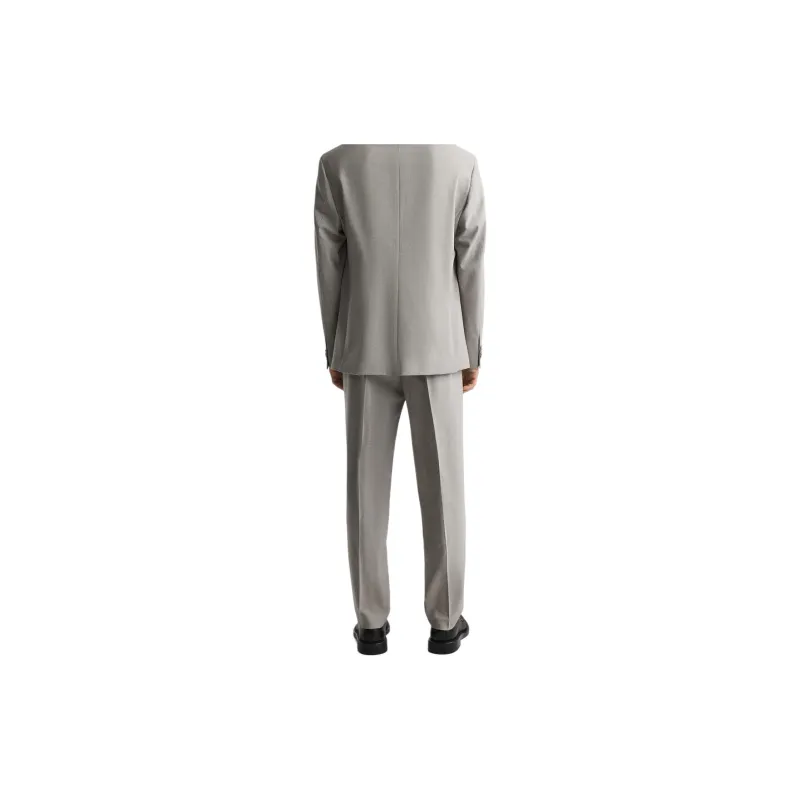 ZARA Suit Trousers Men Beige-3