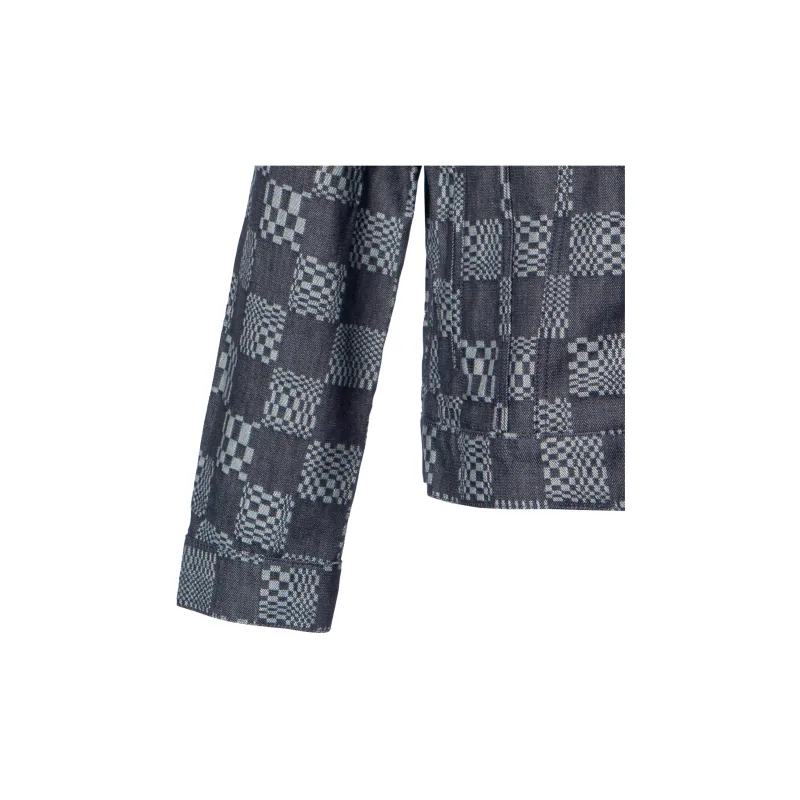LOUIS VUITTON Distorted Damier Denim Jacket-3