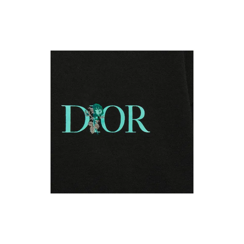 DIOR Chinese Valentine's Day Addict T Shirt Men's Black-2