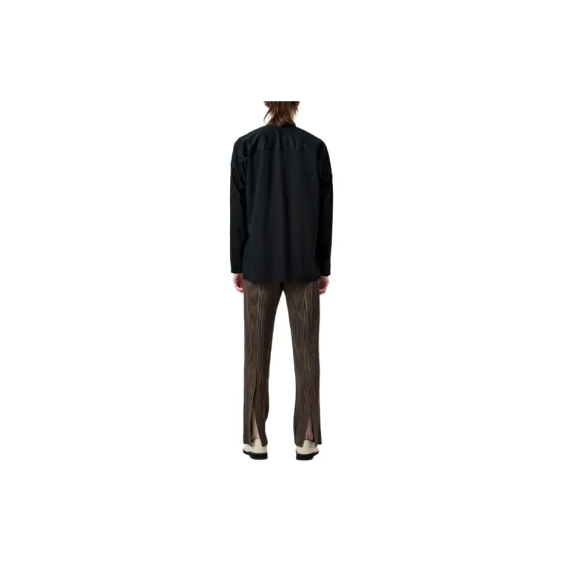 Homme Plissé Issey Miyake Jersey Shirt Shirt Men's Black-2