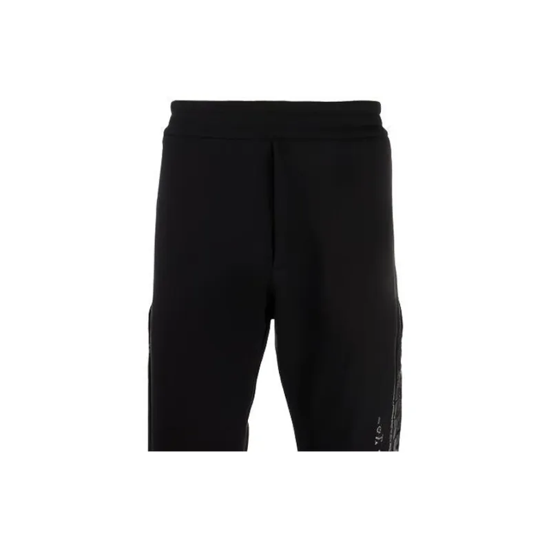 Alexander McQueen Logo Printed Slim Cut Track Trousers-4
