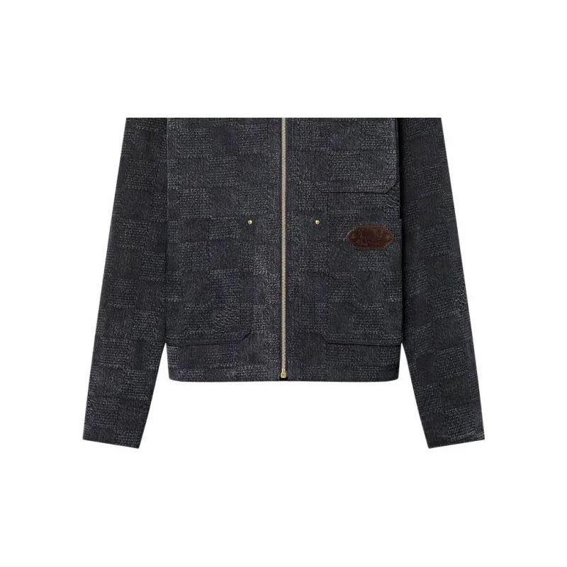 LOUIS VUITTON Damier Workwear Cotton Blouson-6