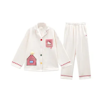 GUKOO x Hello Kitty Sanrio Series Pajama Set Women's Pearl White