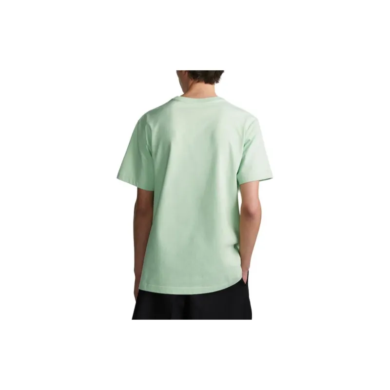 DIOR Logo Embroidery Loose Fit Crew Neck Short Sleeved T Shirt T Shirt Men's Light Green-3