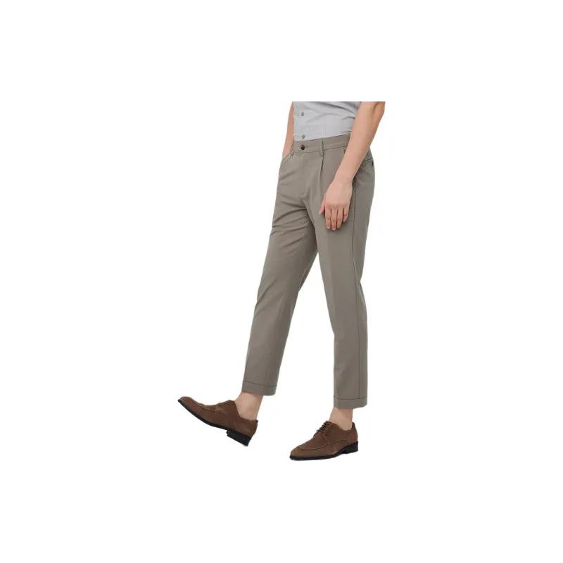 JODOLL Casual Pants Men's Light Gray-2