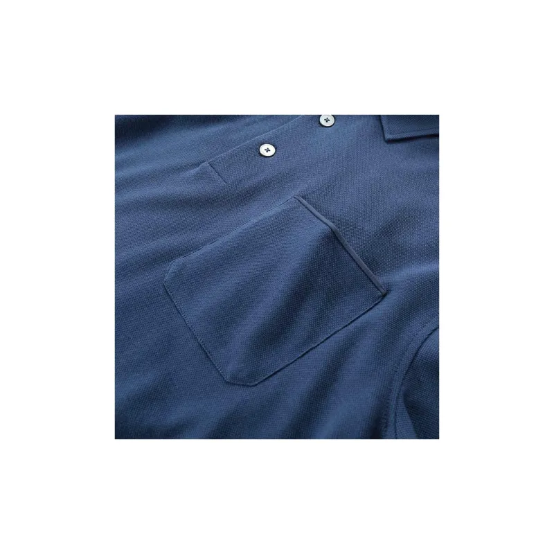 Zegna SS24 Polo Shirt Men's Workwear Blue-5