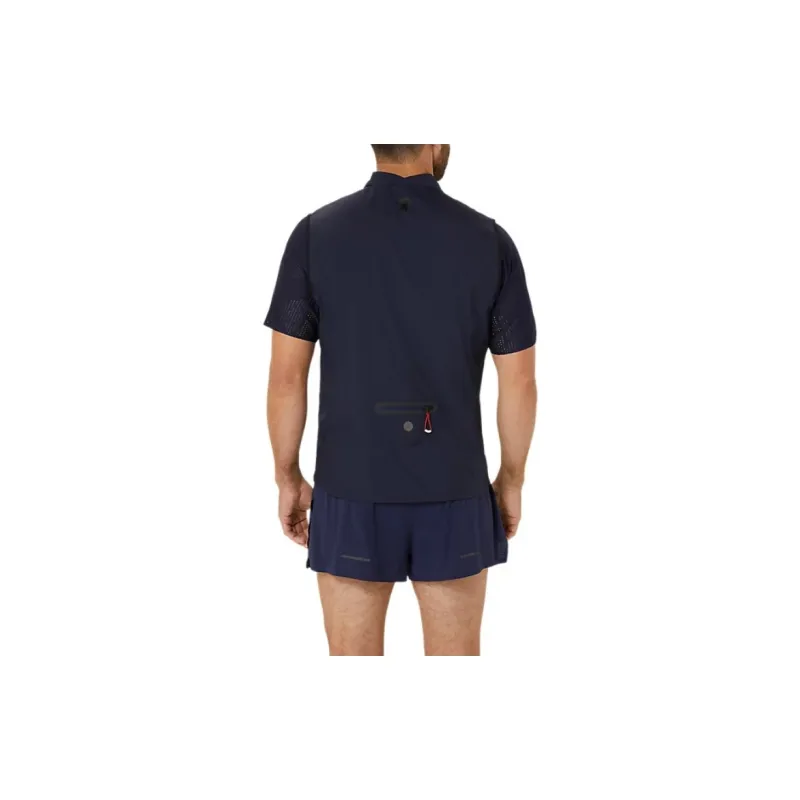 Asics METARUN PACKABLE GILET T Shirt Men Dark Blue-1