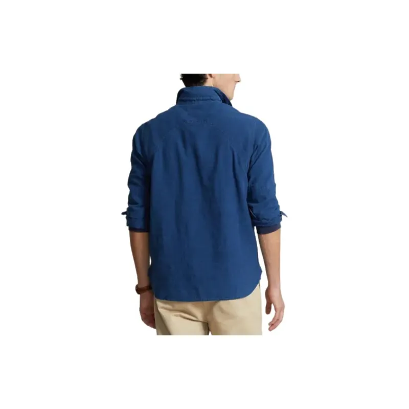 Polo Ralph Lauren Classic Fit Indigo Popover Workshirt Shirt Men's Dark Blue-2