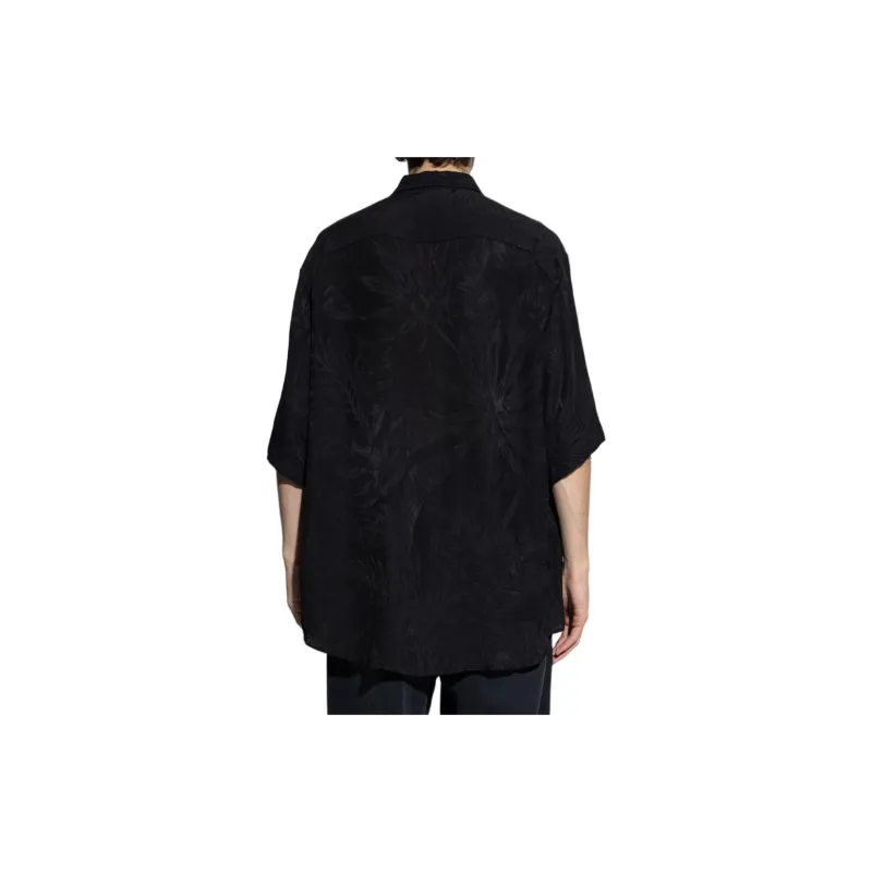 Balenciaga Collared Short Sleeve Shirt-4