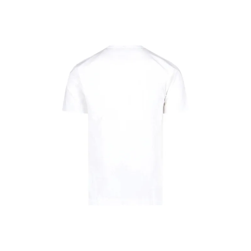 Comme Des Garcons Play Black Heart Blue Eyes T shirt White-1