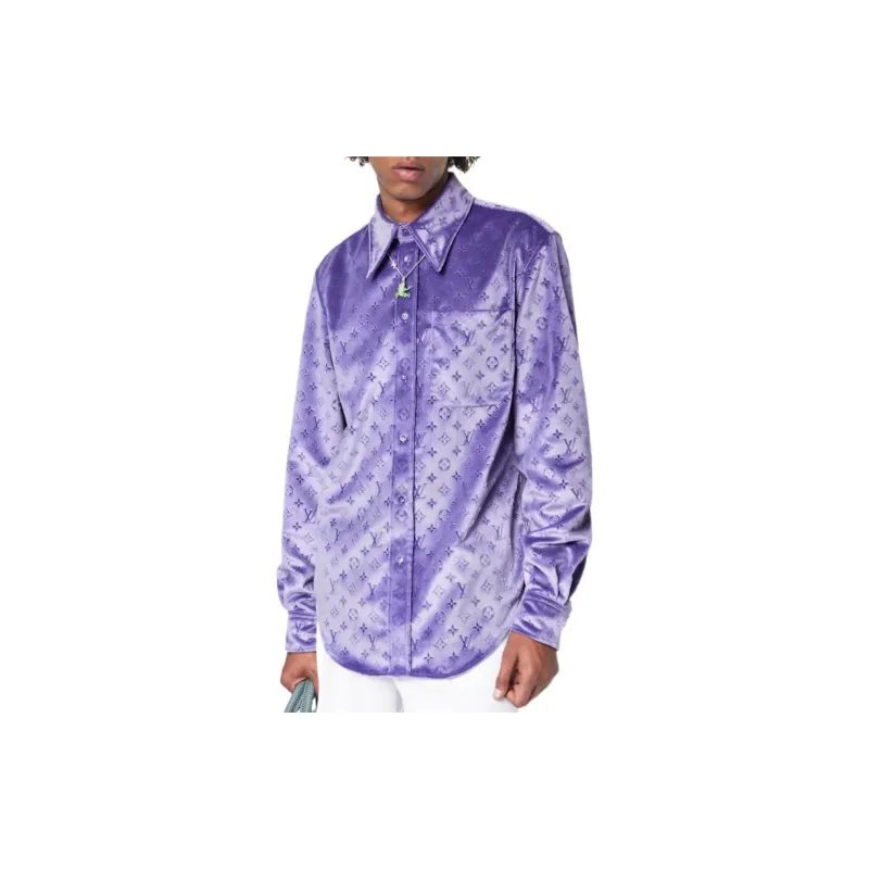 LOUIS VUITTON Shirt Men's Purple-3