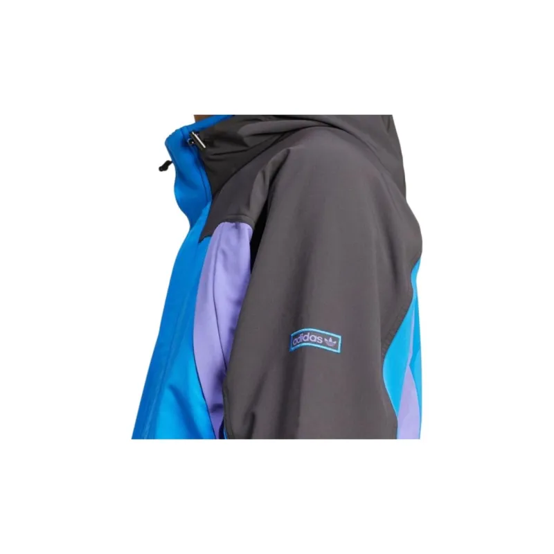 Adidas Originals Colorblock Anorak Jackets Coats Men's Blue-5