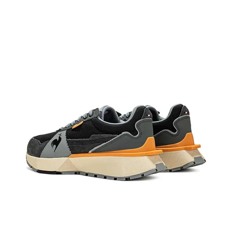 Le Coq Sportif Abrasion Resistant Low Top Casual Shoes Unisex Black Gray-1