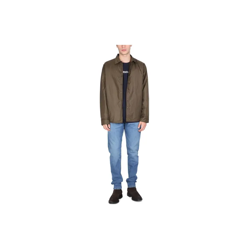 ASPESI Collared Button Up Shirt Jacket-1
