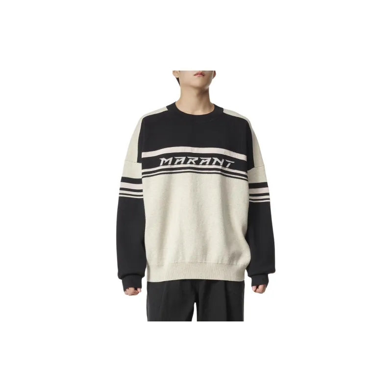 ISABEL MARANT Logo Intarsia Knit Crewneck Jumper-5