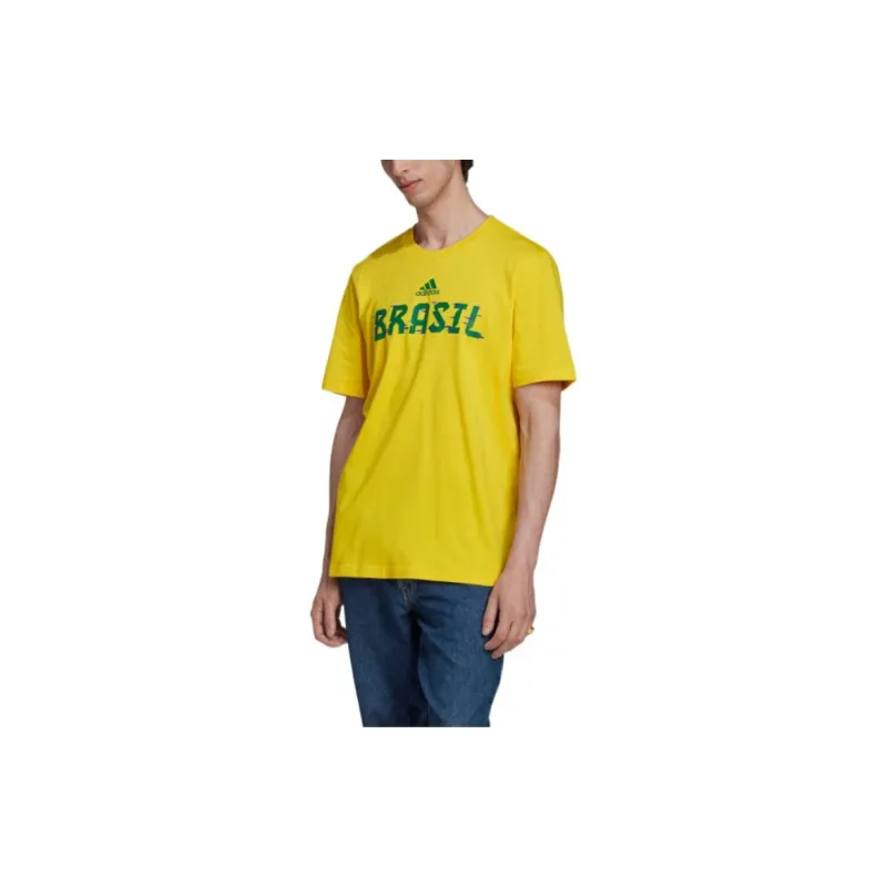 Adidas T Shirts Men Yellow-2